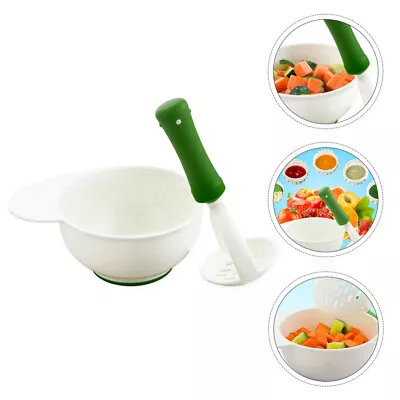  Grinding Bowl Baby Food Masher Vegetable Grinder Machine Complementary • £10.39