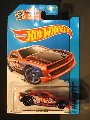 Hot Wheels Muscle Tone Baseball Mattel Diecast 2015 Near S Scale Train HW CITY • $1.69