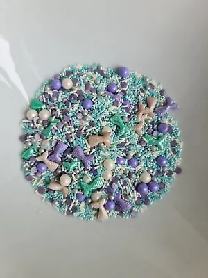 Mystical Mermaid Themed Edible Confetti Mixed Sugar Sprinkles Cake Decorations • £3.30