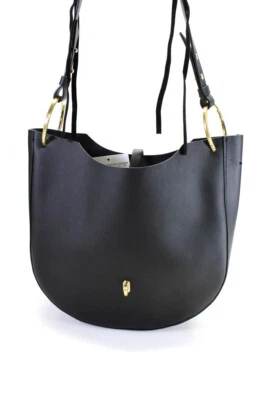 $107.99 • Buy ZAC Zac Posen Womens Braided Strap Medium Belay Hobo Handbag Black Leather