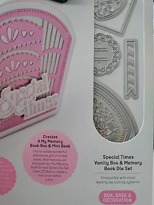 Tonic Studios Memory Book Dies Set Special Times Vanity Box • $34.99