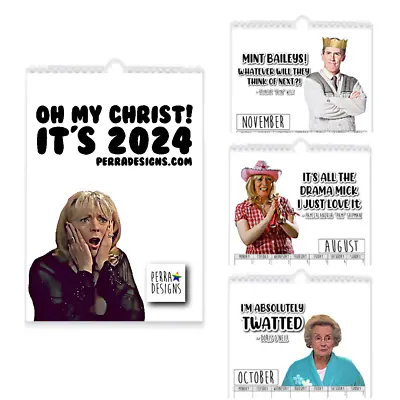 Gavin And Stacey Wall Calendar 2024 Funny Nessa Quotes Pam Oh My Christ Its 2024 • £13.50