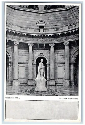 Queens Hall Interior View Victoria Memorial Calcutta Kolkata India Postcard • £17.06