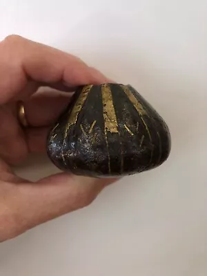 Medieval Iron Mace Head With Gold Inlaid Linear Decorations 14th Century CE • $1095