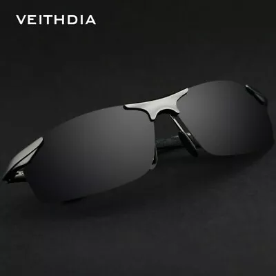 Aluminum Magnesium Mens Polarized Sunglasses UV400 Sport Glasses Driving Eyewear • £10.94