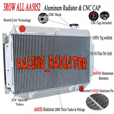$209 • Buy 3Row Aluminum Radiator Fits HOLDEN Kingswood HG HT HK HQ HJ HX HZ V8 Chev Engine
