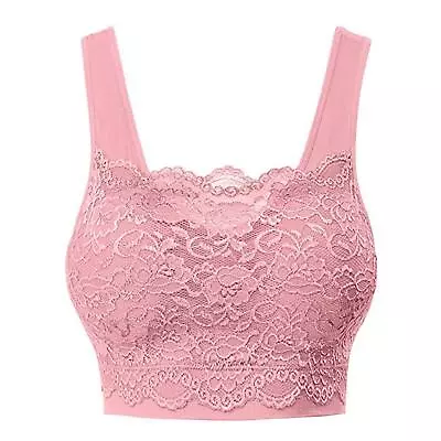 Genie Milana Lace Sports Bra Flowers Cami Top Pads Women Underwear • $18.99