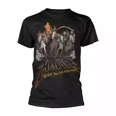 Metallica 40th Anniversary Horsemen Band Logo Mens Black T-Shirt • £15.50