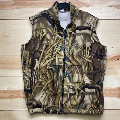 Avery Vest XXL Brown Camo Fleece Full Zip Hunting Wetlands Camouflage Outdoors • $27.99