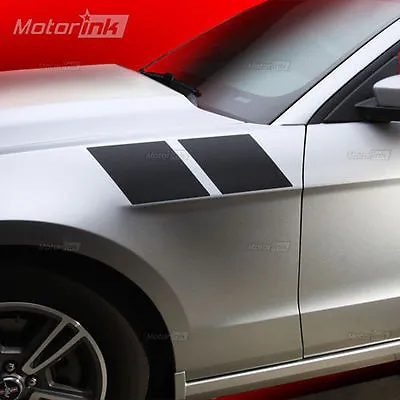 2010-2019  Ford Mustang Double Fender Side Stripes Racing Decals 3M Matte Black • $25