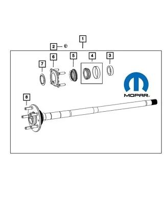 Axle Drive Shaft Seal OEM Mopar 68393973AA • $15.99