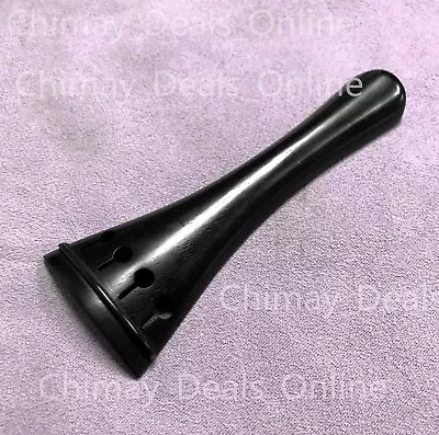 Germany Violin Tailpiece Ebony 4/4 Size W/Tail Gut French Hollow Style • $29