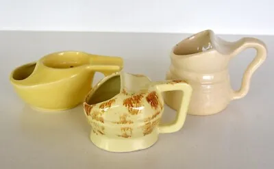 Three Vintage Australian Pottery Shaving Mugs In Good Condition • $30