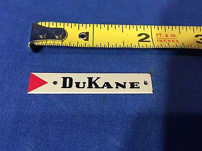 Vintage Dukane Badge Label For 9935A 8  Wall Speaker In Wood Cabinet FREE SHIP • $8.99