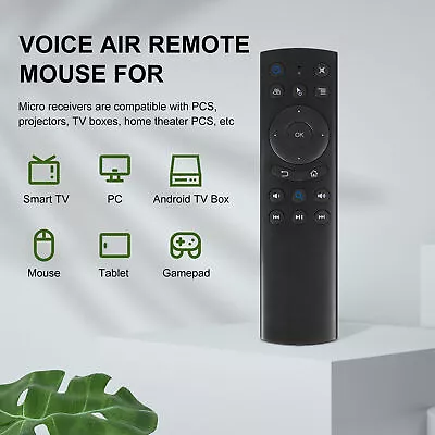 G20S Voice Remote Wireless Air Mouse Gyroscope Control USB Receiver For TV • $29.15