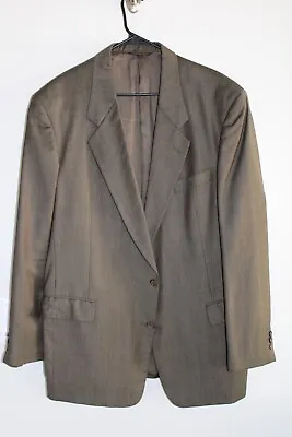 BROWN HUGO BOSS CORLEONE WOOL / CASHMERE SPORT COAT Sz 46L Blazer / Suit Jacket • $23.78