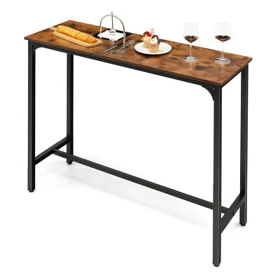 $124.95 • Buy Giantex High Bar Table Industrial Dining Table Kitchen Cafe Pub 120 X 40 Cm