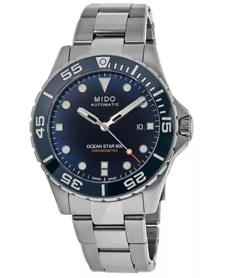 New Mido Ocean Star 600 Chronometer Blue Dial Men's Watch M026.608.11.041.01 • $1572.63