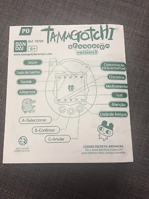 Tamagotchi Version 3 Original Instructions • £2.99