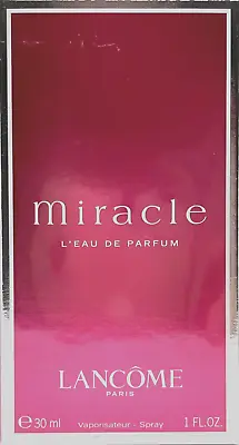 LANCOME MIRACLE L'EAU DE PARFUM SPRAY FOR WOMEN 1.0 Oz / 30 Ml BRAND NEW IN BOX! • $38.99