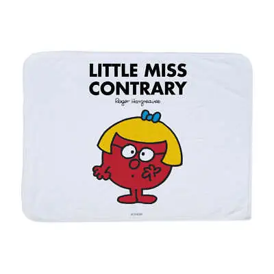 Little Miss Contrary Blanket Mr Men Home Cosy Soft Throw • £20