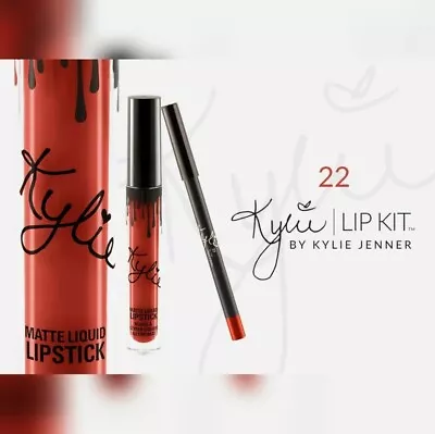 $32.99 • Buy Kylie Jenner 22 Lip Kit By Kylie Jenner, Matte Liquid Lipstick And Lip Liner