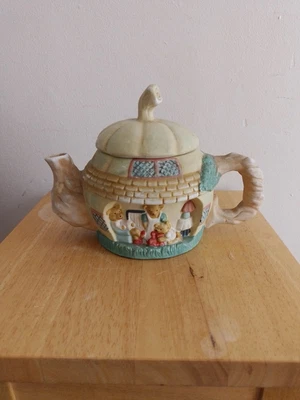 £6 • Buy Pumpkin Squash Vegetable Cottage & Bear House Ceramic Novelty Collectors Teapot
