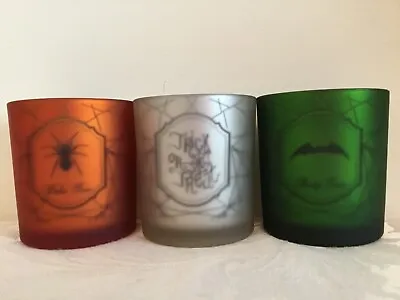 Yankee Candle “Spider Bat Trick Or Treat” Votive/T Light Holders USA Exclusive • £25.99