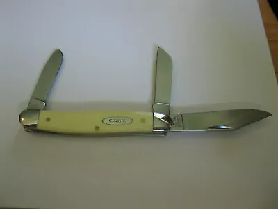 CAMILLUS New York USA Stockman Pocket Knife Yellow Delrin Handles Made In USA • $26