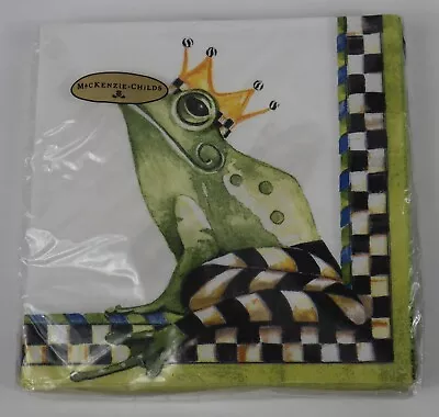 Mackenzie Childs Paper COCKTAIL Beverage Napkins FROG - 20pk Sealed! • $19.99