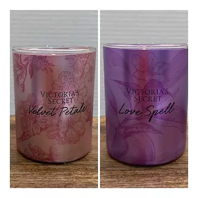 Victoria's Secret VELVET PETALS + LOVE SPELL Scented Candle ~ 9 Oz. • $39.99