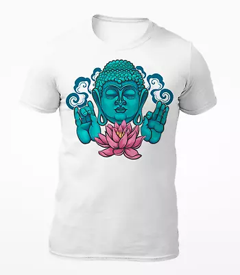 £9.99 • Buy Meditating Blue Buddha - Men's T-Shirt - Women's T-Shirt