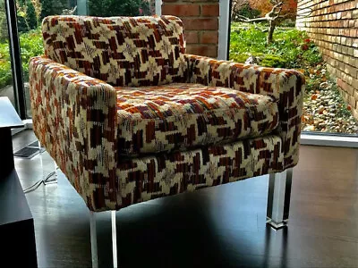 Vintage Milo Baughman For Thayer Coggin 1970's Cube Chair • $3250