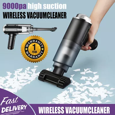 $11.89 • Buy Car Vacuum Cleaner Powerful Wet/Dry Cordless Strong Suction Handheld Cleaning ZU