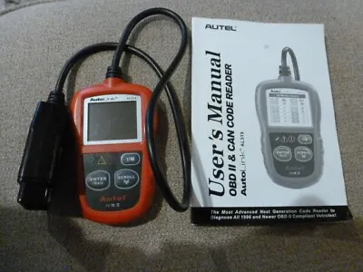 Autel Autolink AL319 OBD2 CAN OBDII Auto Car Code Reader Diagnostic Scanner Tool • $22