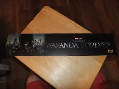 WAKANDA FOREVER Black Panther Marvel Movie Theater POSTER BANNER Mylar 5x25  • $15.55