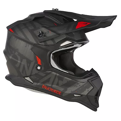 Oneal Glitch Motocross MX Helmet Black Grey [Size: M] • $149.95