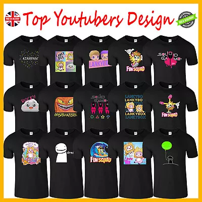 Funny Gamer Youtuber Mens Kids T-Shirt Gaming Merch Boys Girls Tee Top Xmas Gift • £13.99