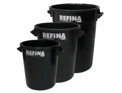 Refina Black Plastering Mixing Bucket Large Plaster Rendering Tub 35-75L • £28.25