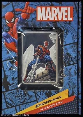 2023 $2 Niue Marvel - Spider-Man 1 Oz Silver Proof Colorized Coin In OGP • $144.95