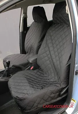 For MERCEDES E-Class  - FRONT PAIR Of Luxury QUILTED Protectors Car Seat Covers • £25.99