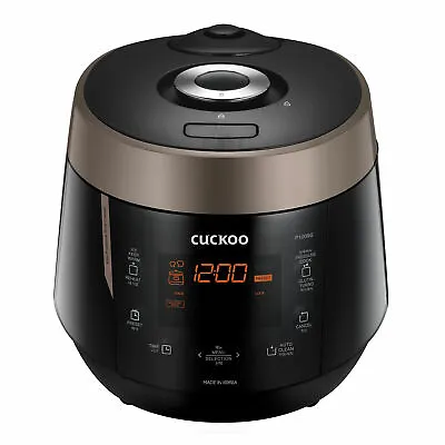 $299 • Buy CUCKOO Pressure Rice Cooker 10 Cup Brown/Black CRP-P1009S