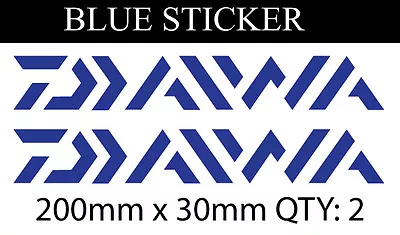 2 X  Daiwa Fishing Boat Reel Rod Sticker Vinyl Decal Set For Dinghy Tackle Box 1 • $5.95