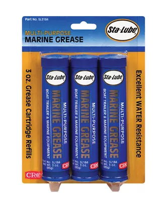 CRC Industries Sta-Lube SL3184 Marine Boat Trailer & 4X4 Wheel Bearing Grease • $26.99