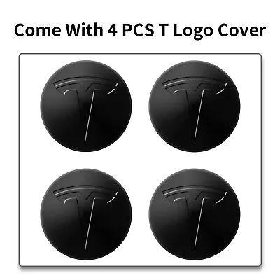 4pcs Hubcap Wheel Center Caps Cover With T Logo For Tesla Model 3/Y/S/X Cover • $7.99