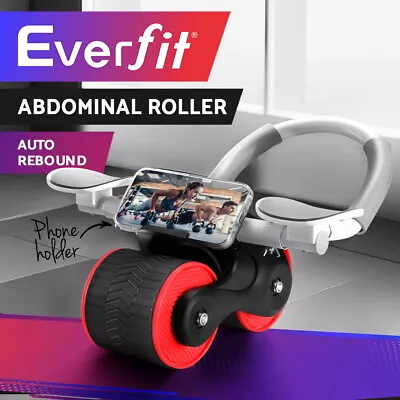 Everfit Ab Roller Automatic Rebound Abdominal Wheel With Knee Pad Home Gym Sport • $29.95