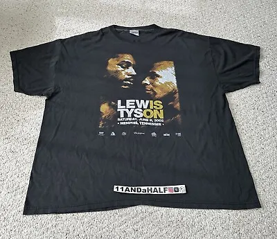 Mike Tyson Lennox Lewis Shirt Size 2XL Vintage 2002 Boxing • $300