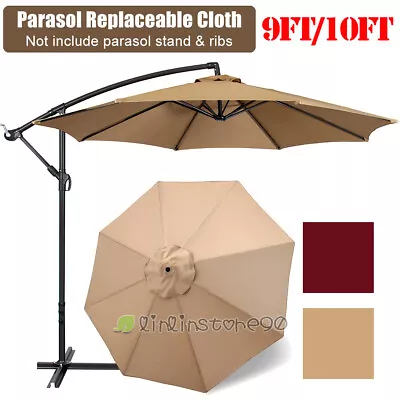 10ft / 9ft Top Outdoor Canopy Umbrella Replacement Cover Patio Sunshade Backyard • $35.99