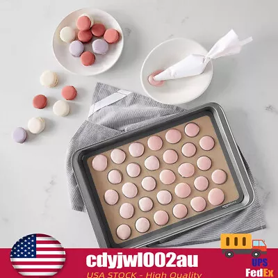 Silicone Baking Mat Nonstick Heat Resistant Oven Sheet Macaron Cake Cookie Mat • $8.52