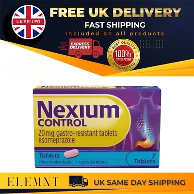 £4.89 • Buy Nexium Control 7 Tablets 20mg  - Treats Heartburn And Acid Reflux - Dated 2024